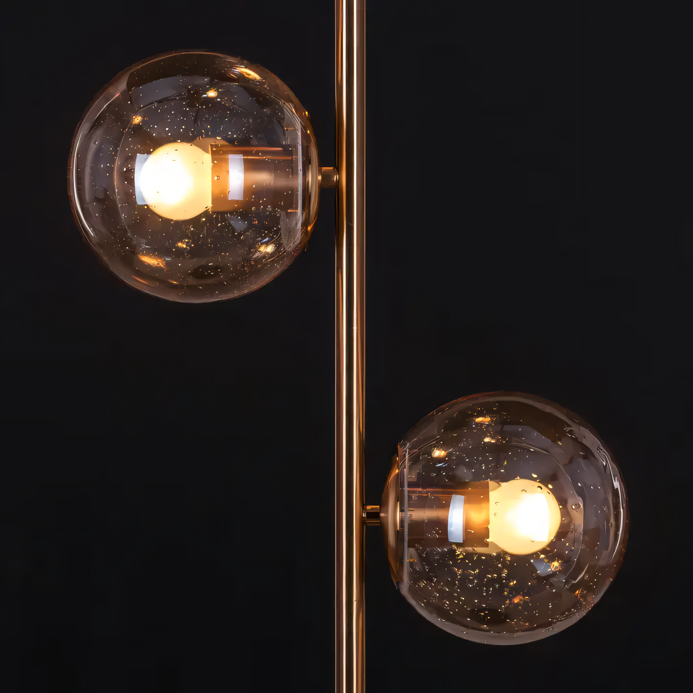 Timeless and Elegant Matte Gold and Marble Floor Lamp