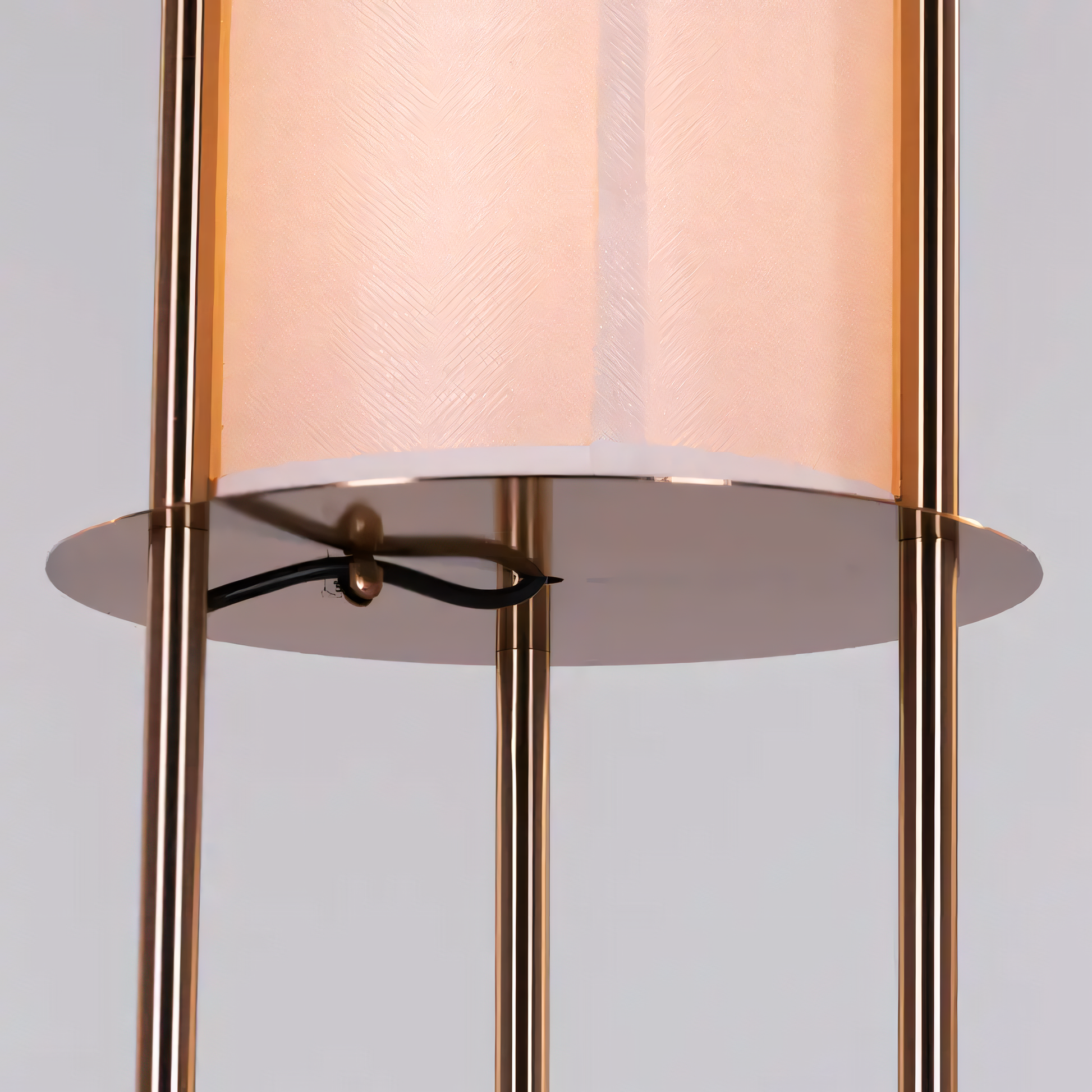 Statement floor lamp exuding elegance and functionality