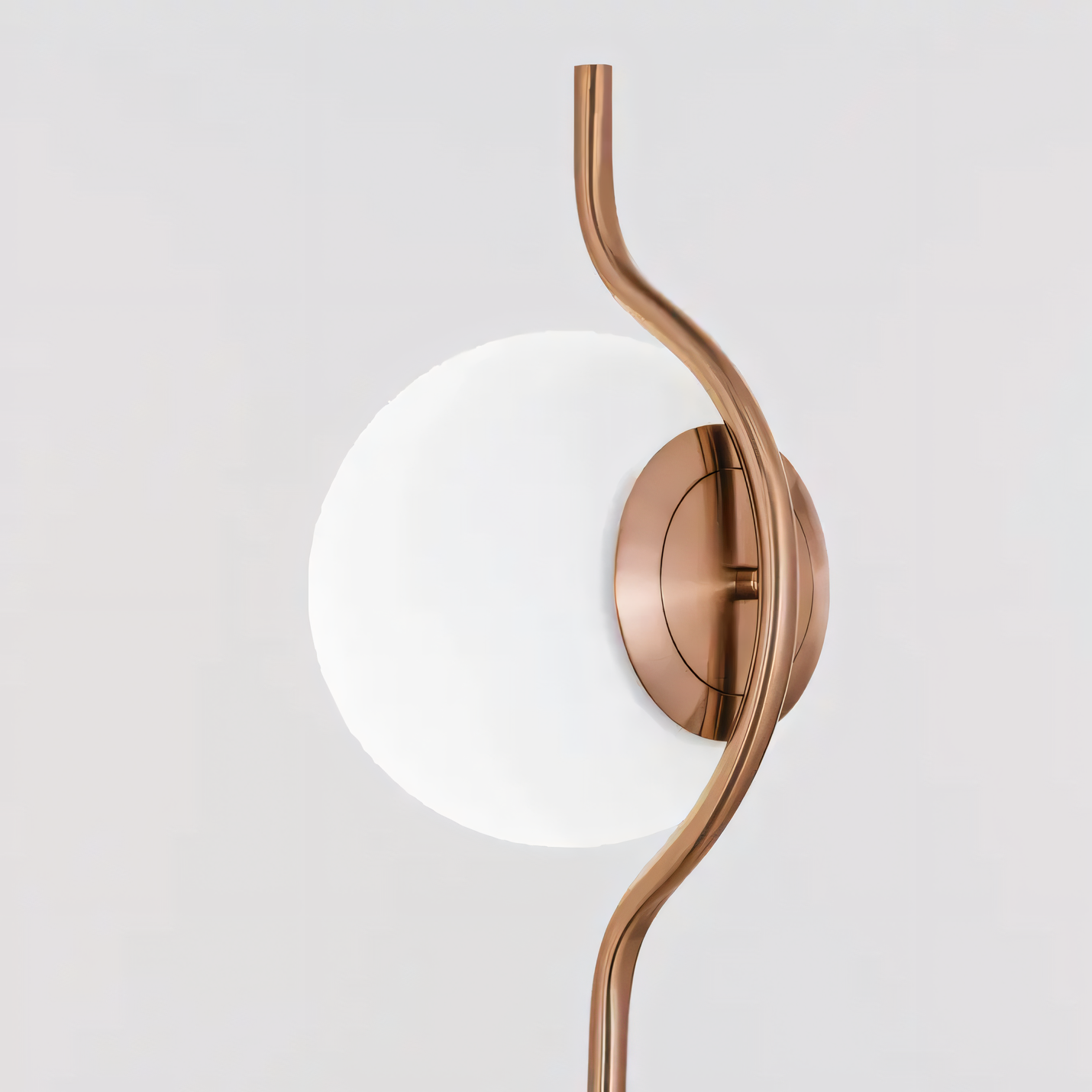 Elegant floor lamp with dimmer function in modern villa