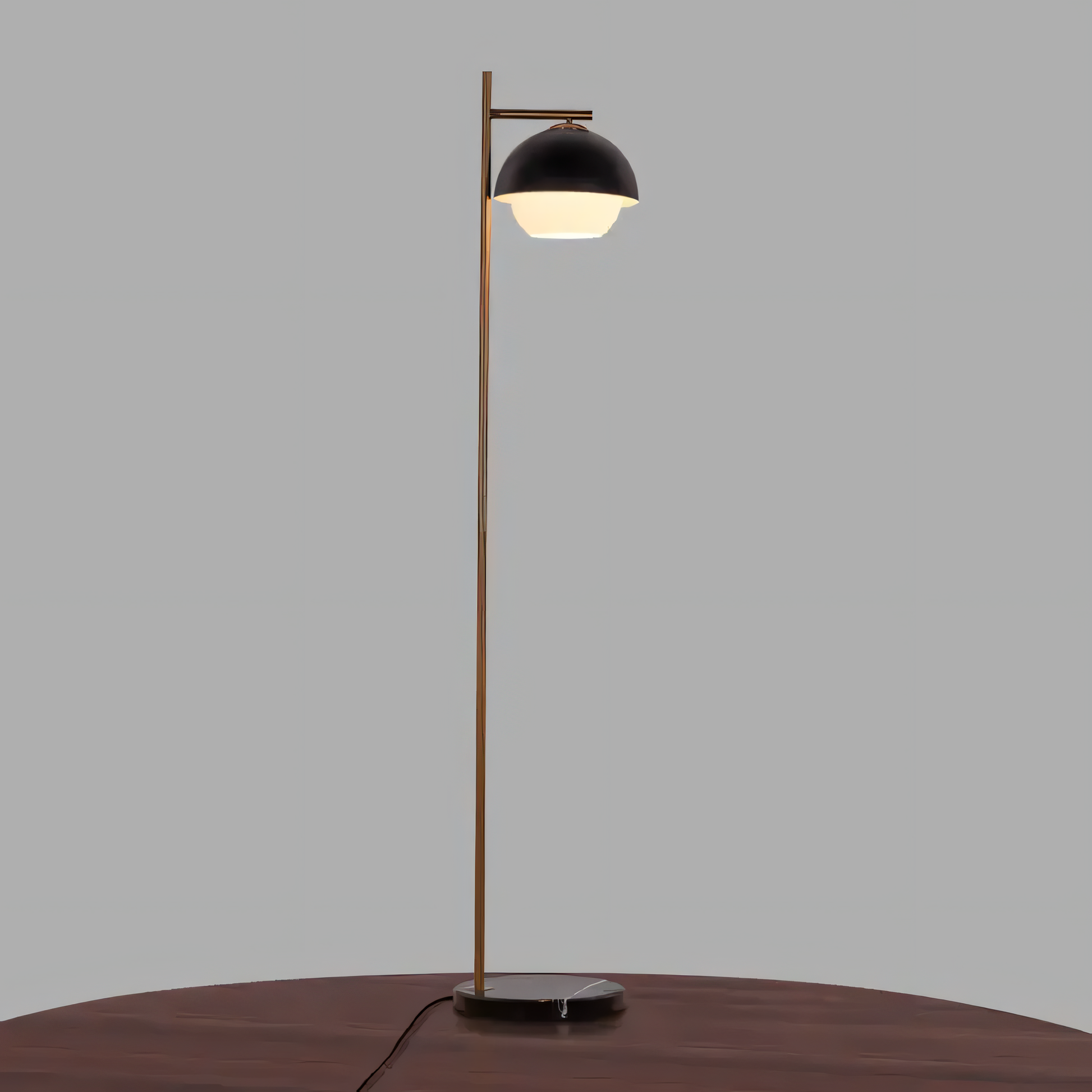 Matte gold finish on the Slightly Addicted Smart LED Floor Lamp