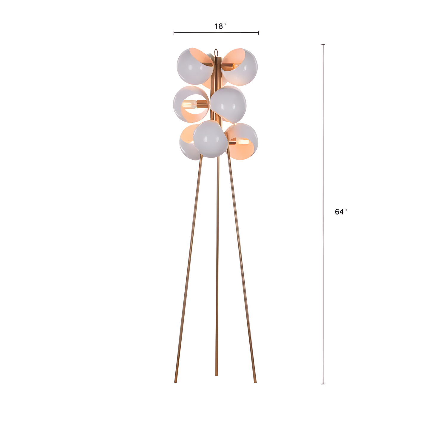 Greek To Me (White Shade) Floor Lamp