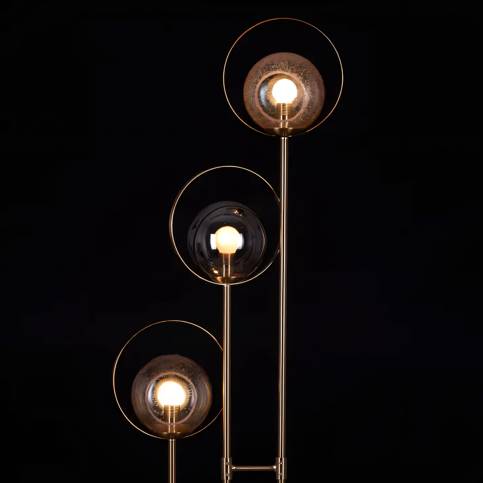 Gold Matte Metal Frame Floor Lamp