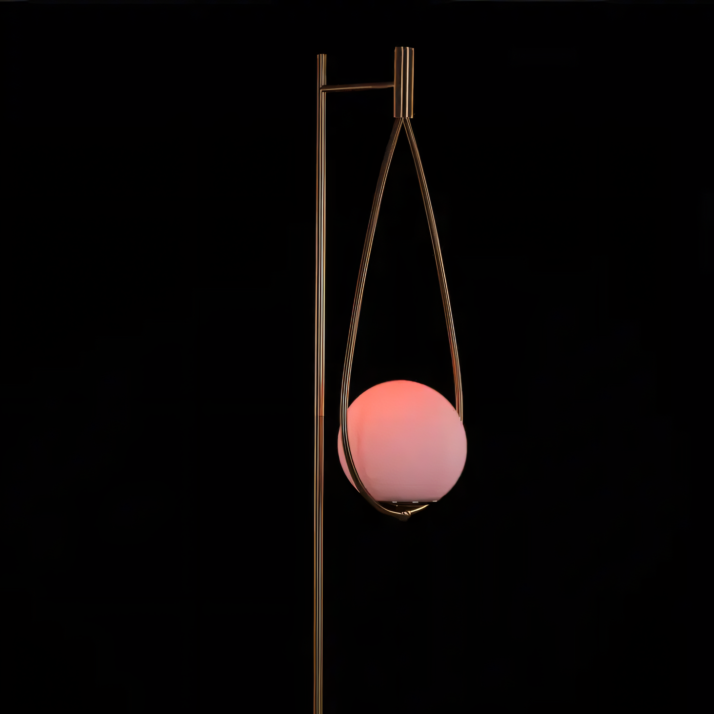 Captivating presence of the Heart On Fire Smart LED Floor Lamp in a sophisticated setting