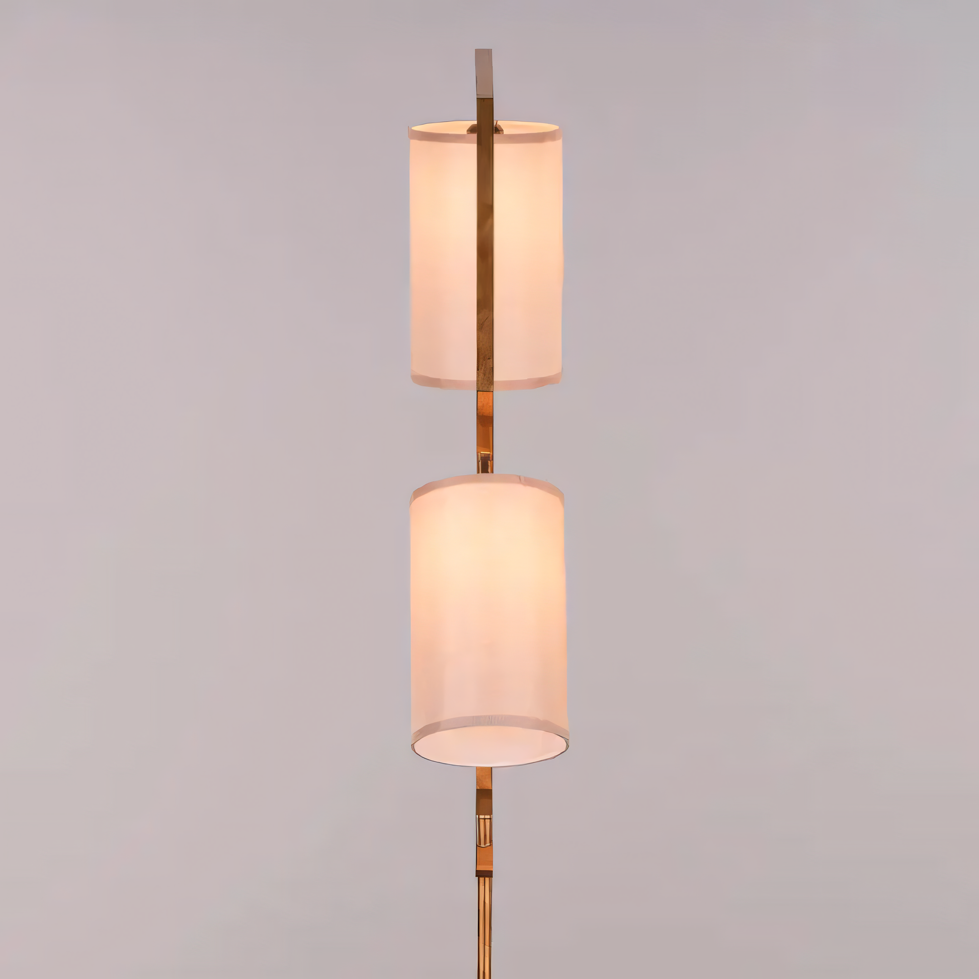 Warm, diffused glow of the Effortless Signature (Beige Shade) Floor Lamp