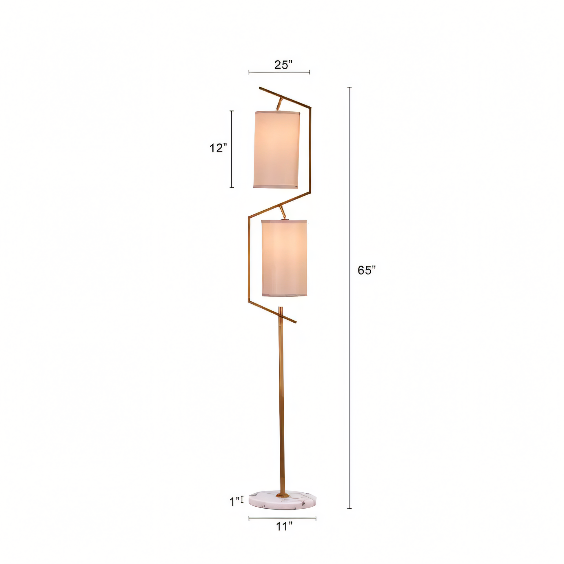 Exceptional craftsmanship and timeless design of the Effortless Signature (Beige Shade) Floor Lamp