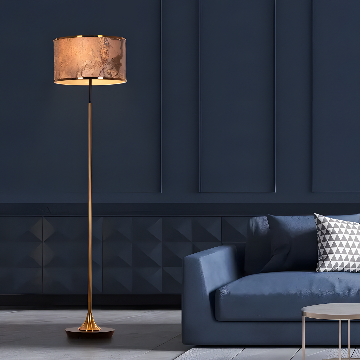 Slate Abate (Stone Veneer) Floor Lamp