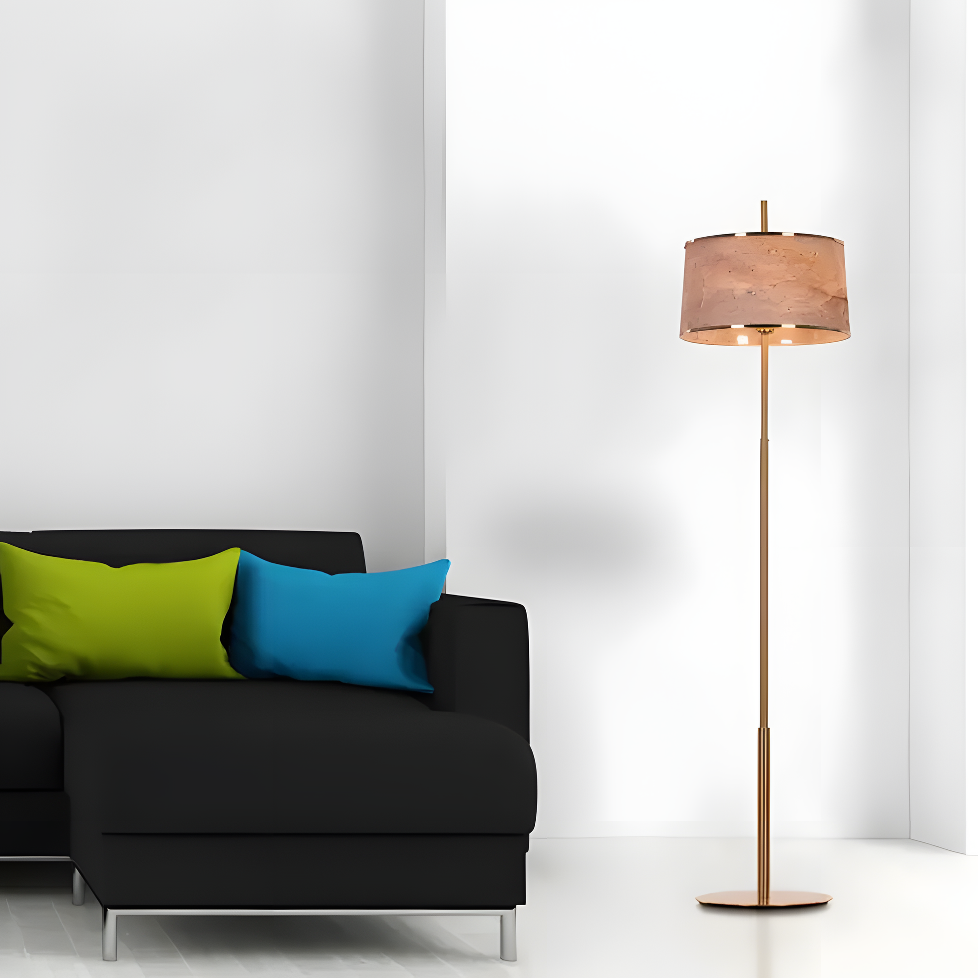 Clean Slate Stone Veneer Floor Lamp