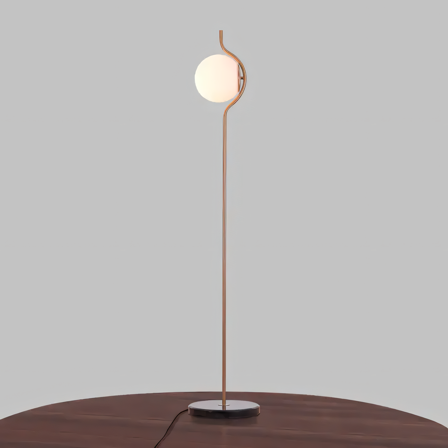 Multifunctional floor lamp with adjustable lighting in villa