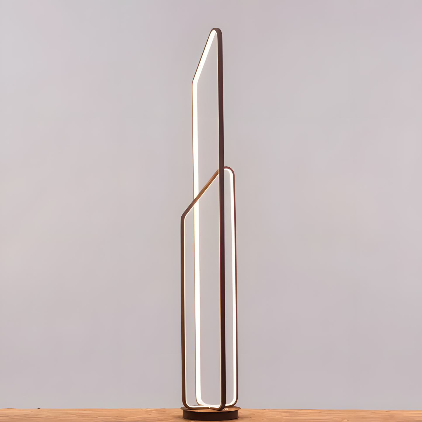 Designer floor lamp with acrylic diffuser and energy-efficient LED