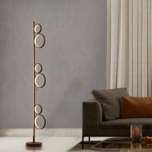 Modern dimmable LED floor lamp with remote control