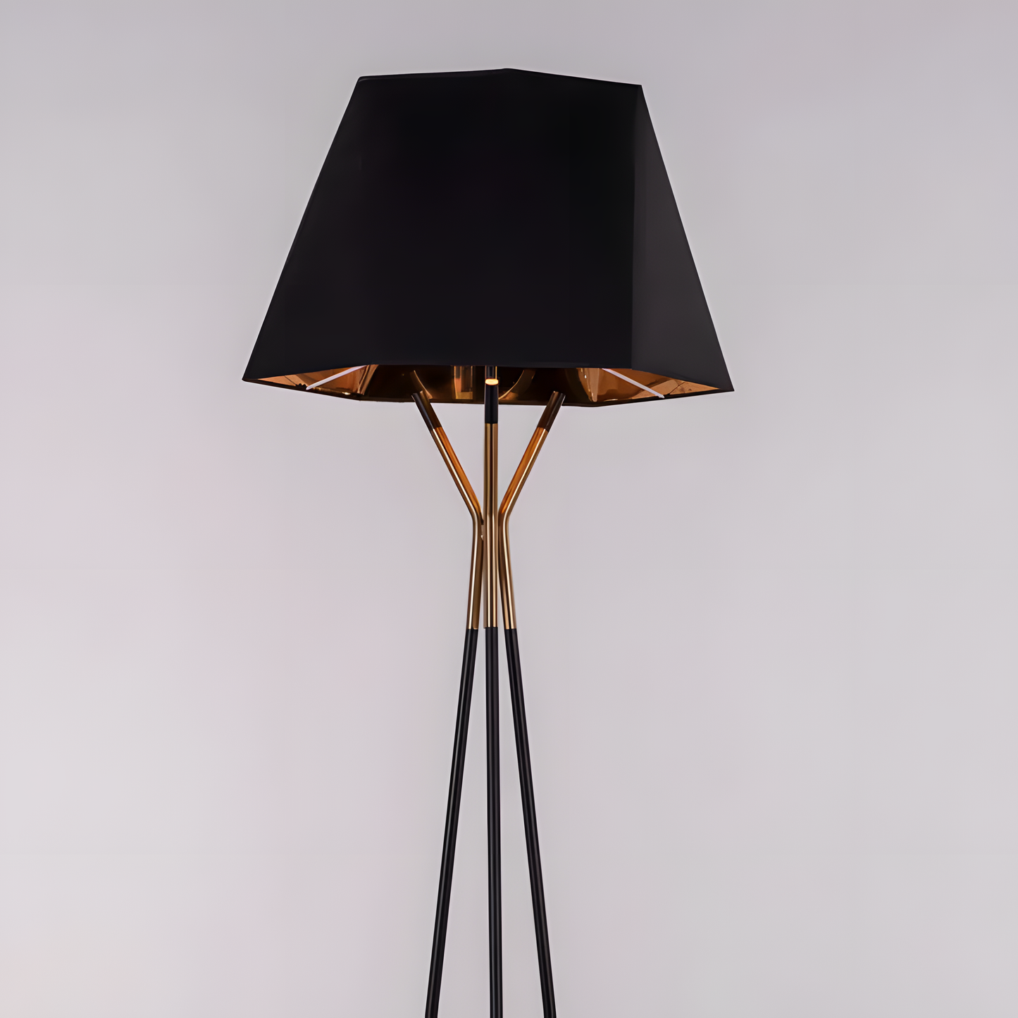 Fabric shade in a deep, rich hue on the Skyfall Floor Lamp