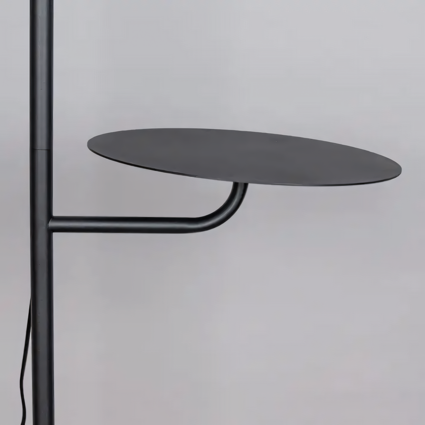 Sleek, minimalist silhouette of the In My Mind (Black) Marble Floor Lamp