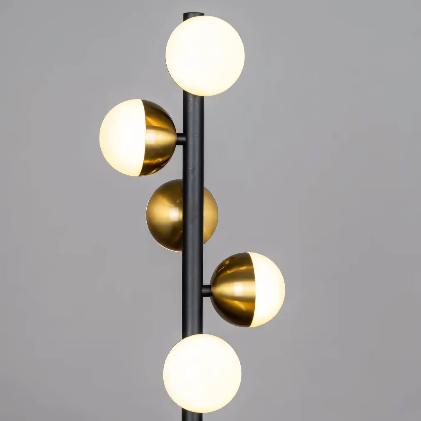 Mesmerizing Gold and Marble Floor Lamp for a Bubble World