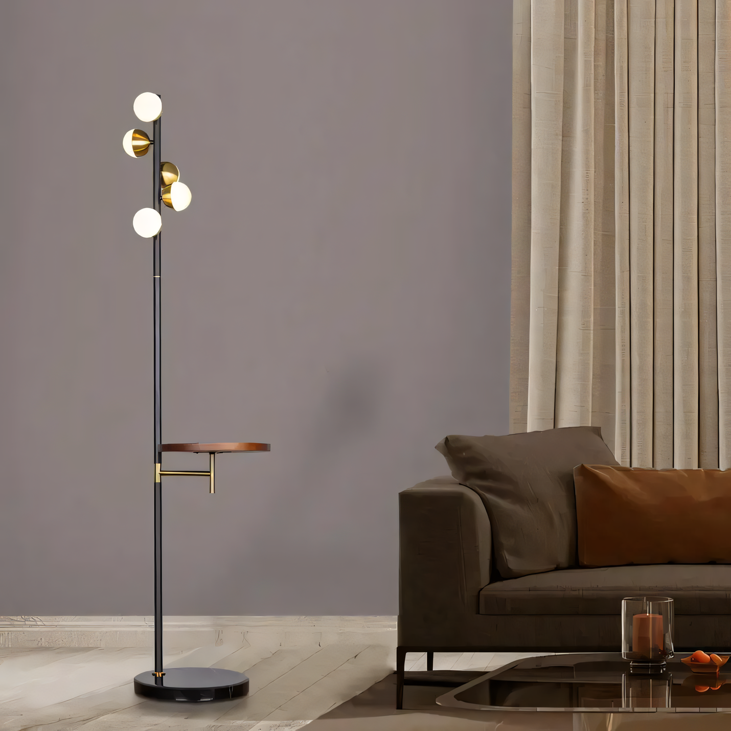 Captivating Bubble-Inspired Floor Lamp with Sculptural Design