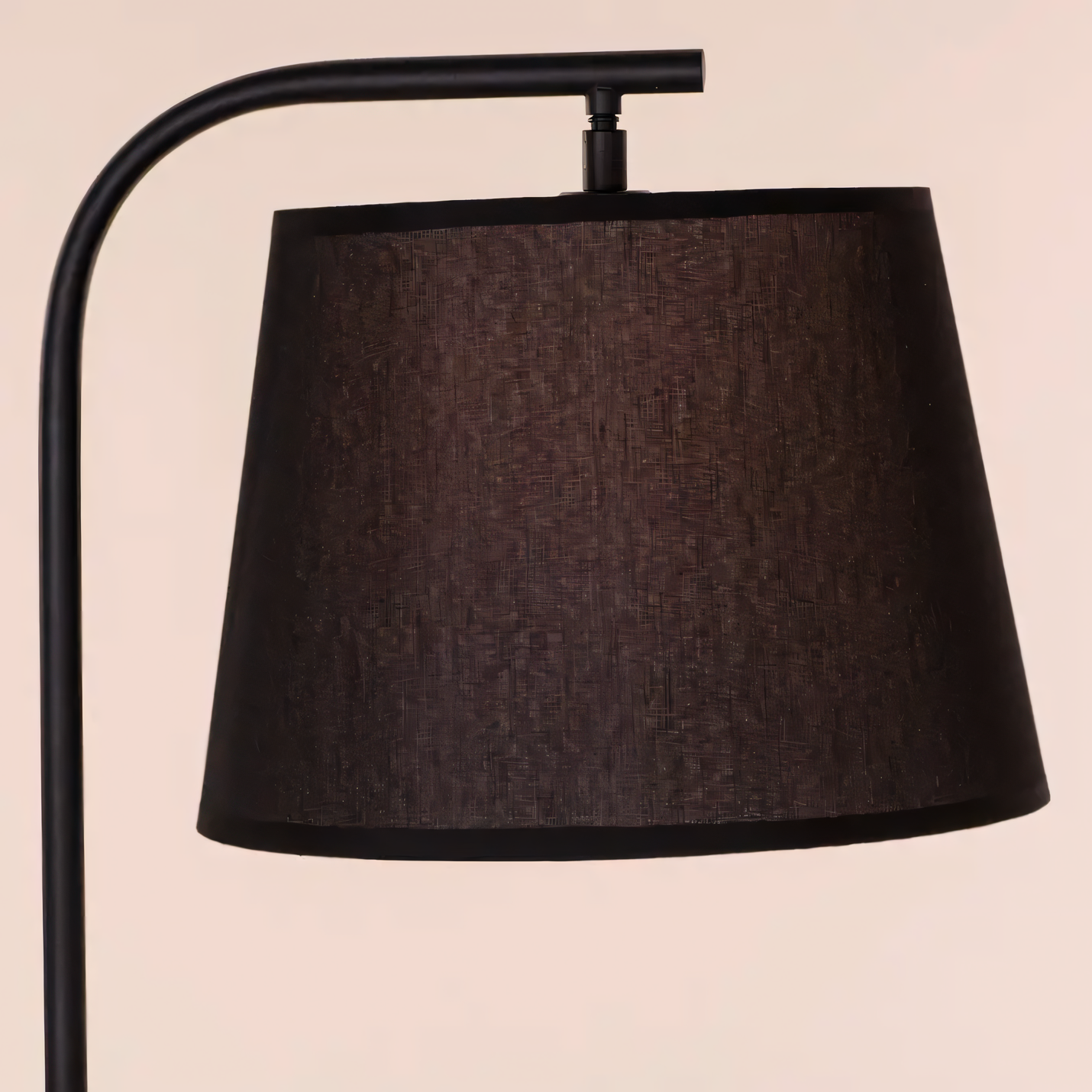 Sleek Black Lamp with Wireless Charging