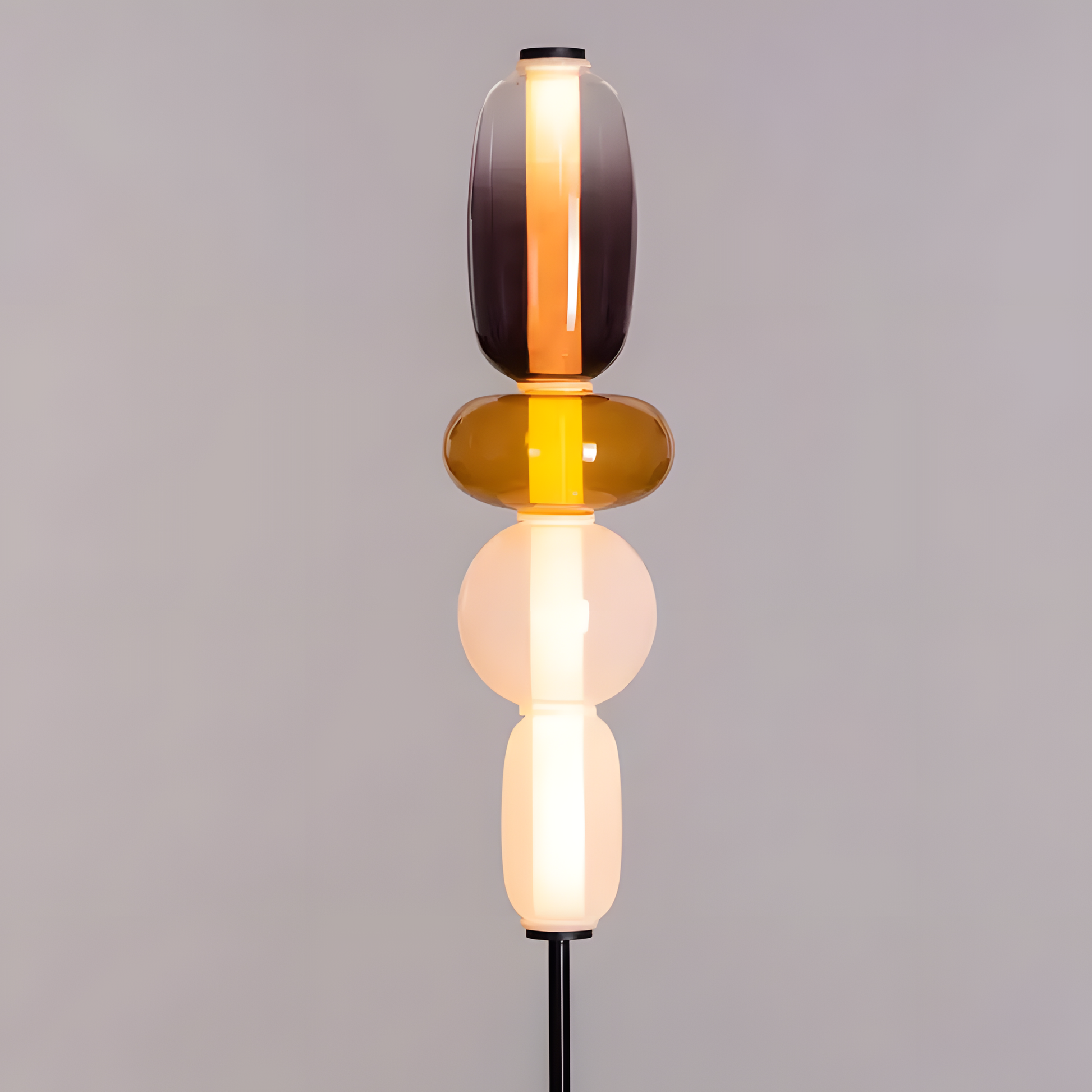 Tranquil Glass Lamp with Color Changing LED