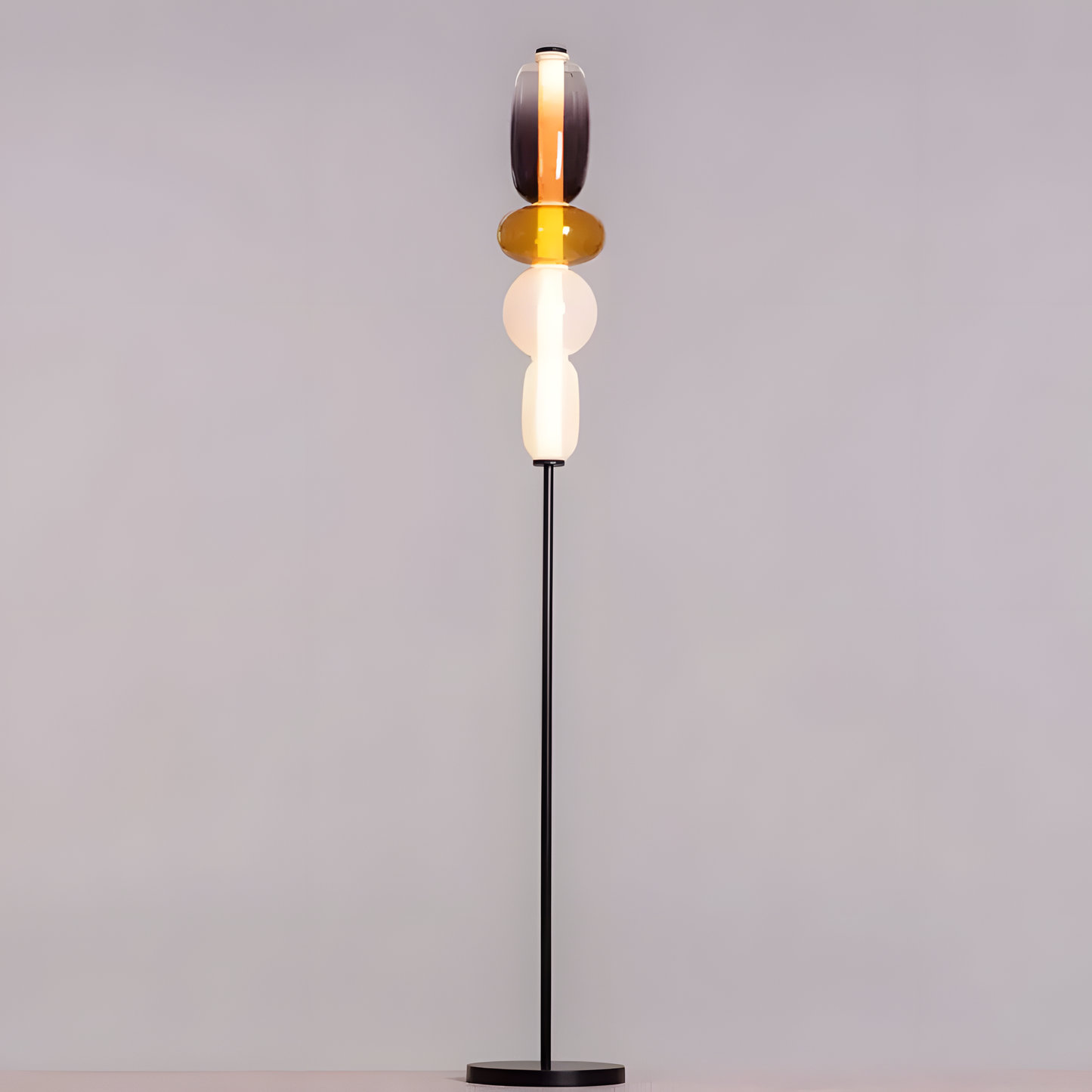 Organic Elegance Glass Floor Lamp