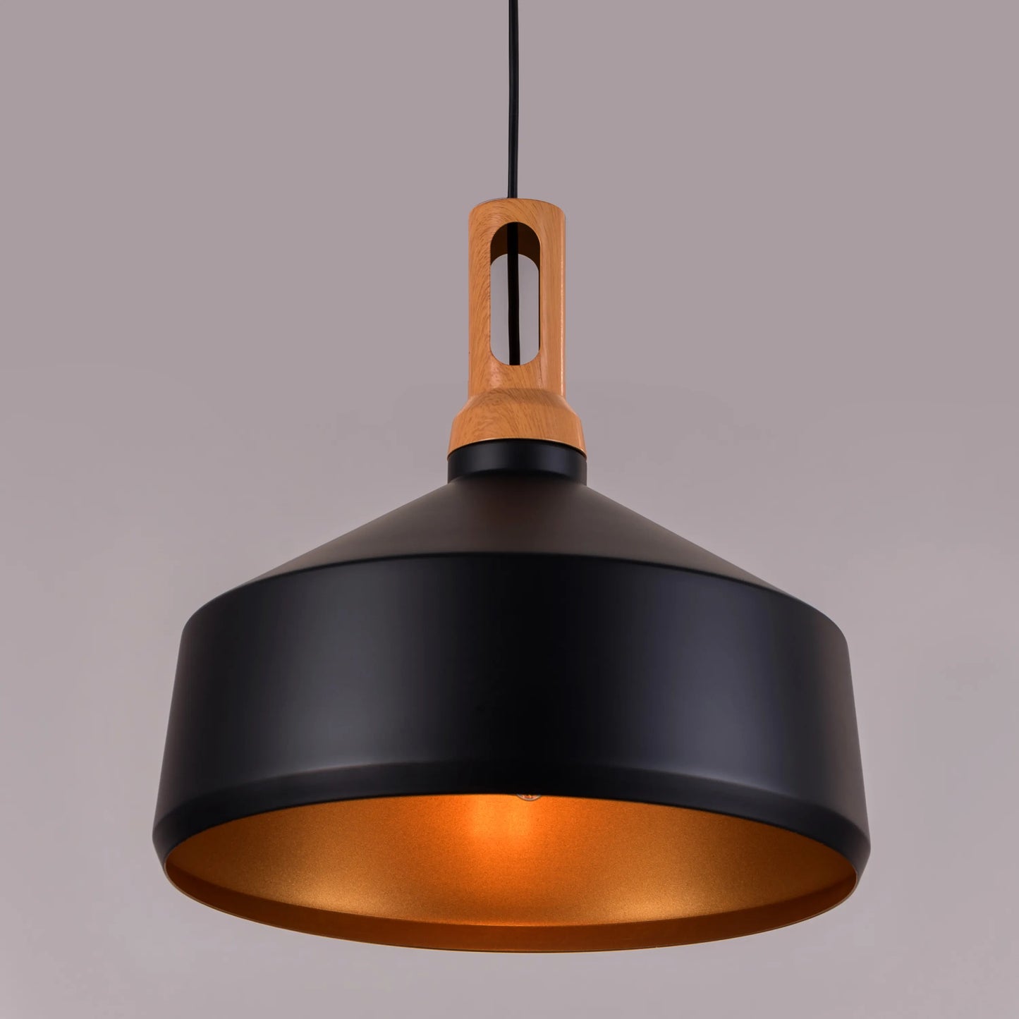 Bowled Over (Black) Pendant Light