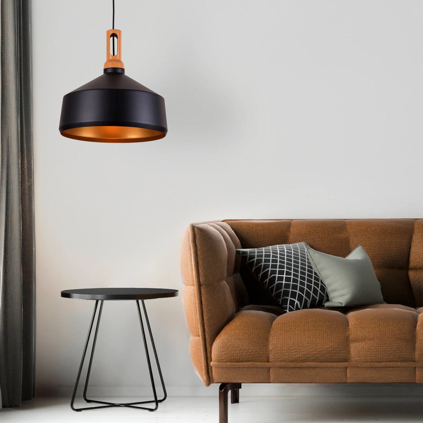 Bowled Over (Black) Pendant Light