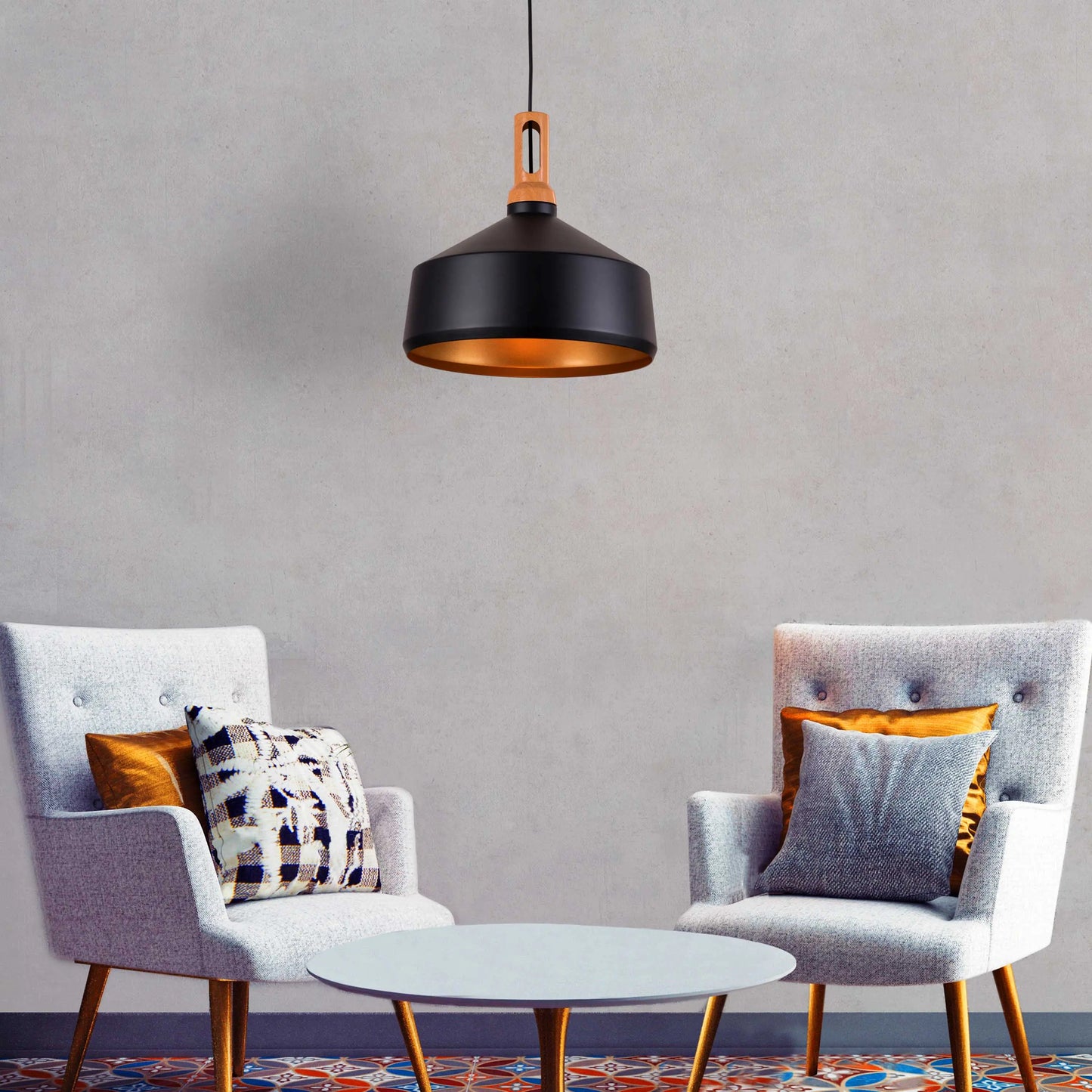 Bowled Over (Black) Pendant Light