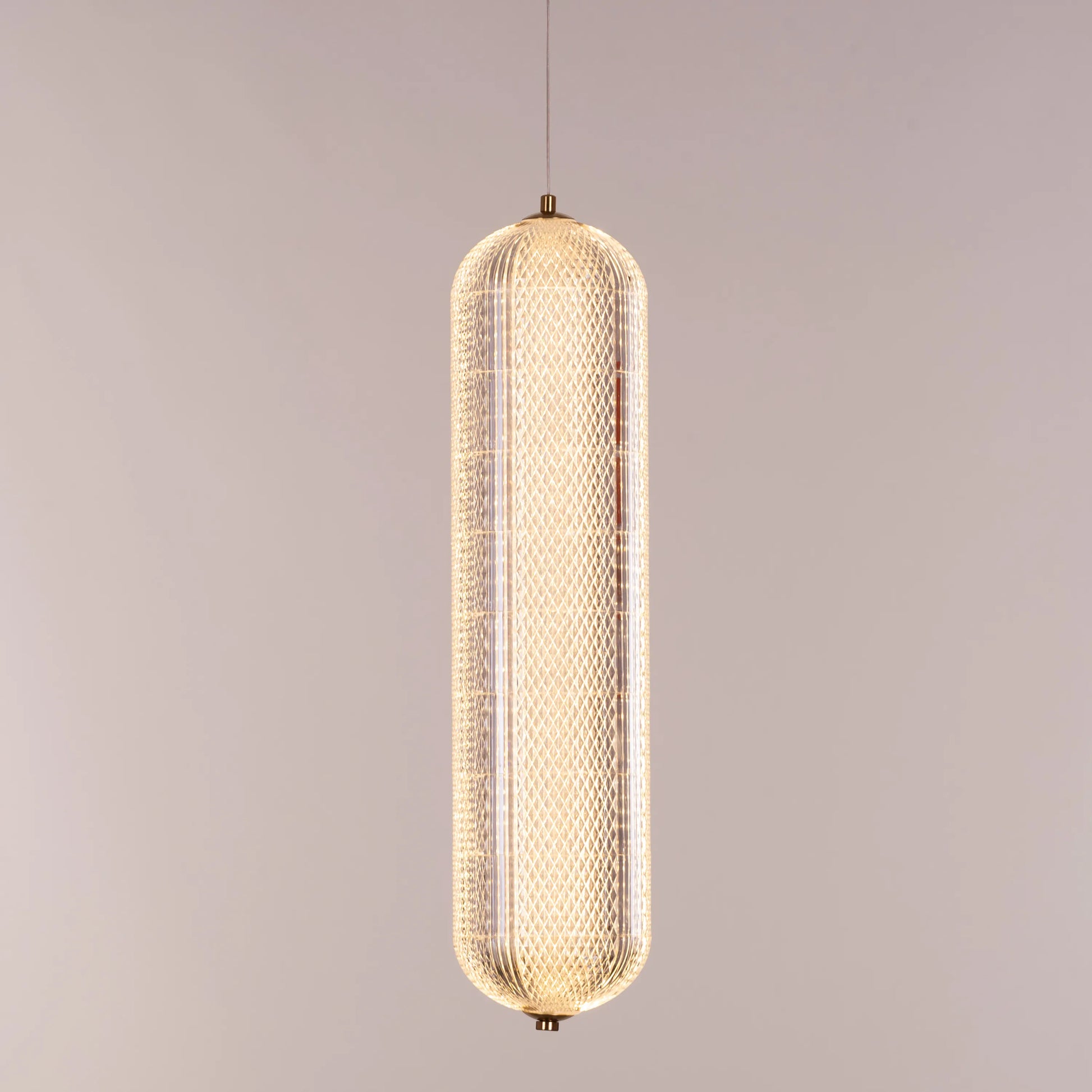 Modern Yellow Diamond Textured Glass Pendant Light with Dimmable LED and Remote for Custom Lighting