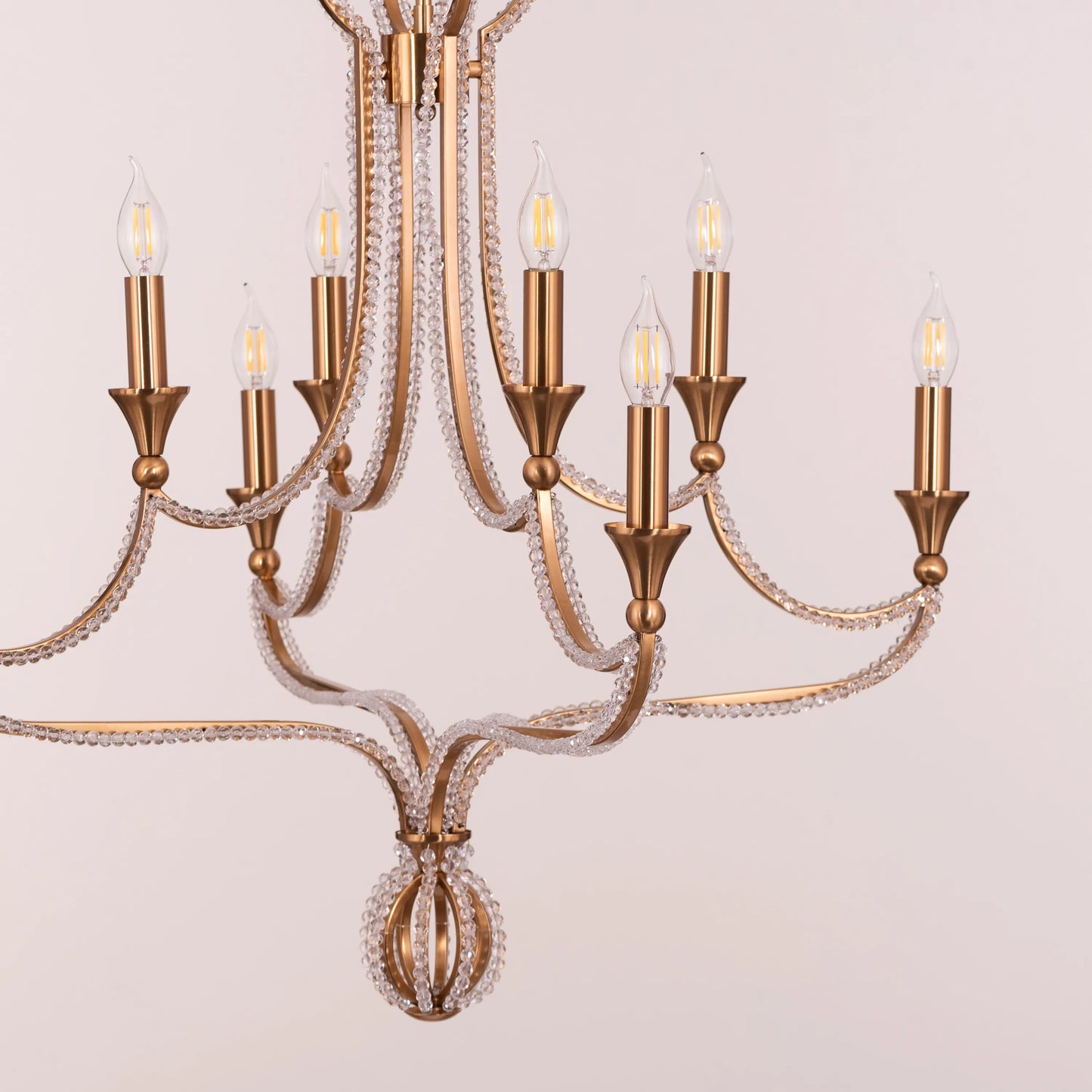 Follow Your Muse (Large, Gold) Crystal Chandelier