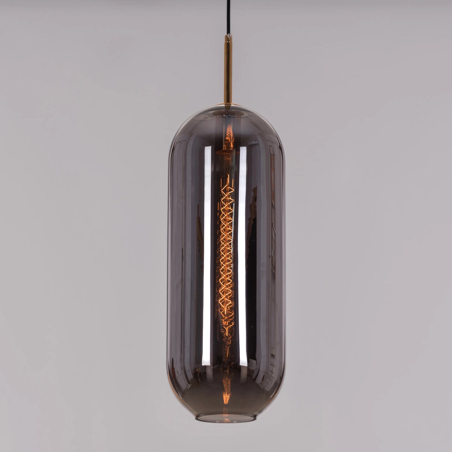 Glamour (Gold, Smokey Grey) Glass Pendant Light