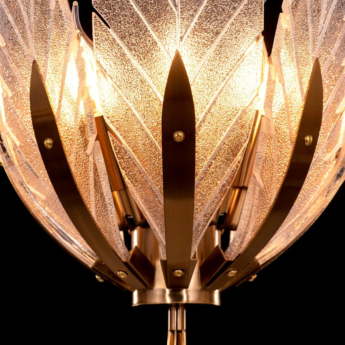 Trance (Small, Gold) Glass Chandelier