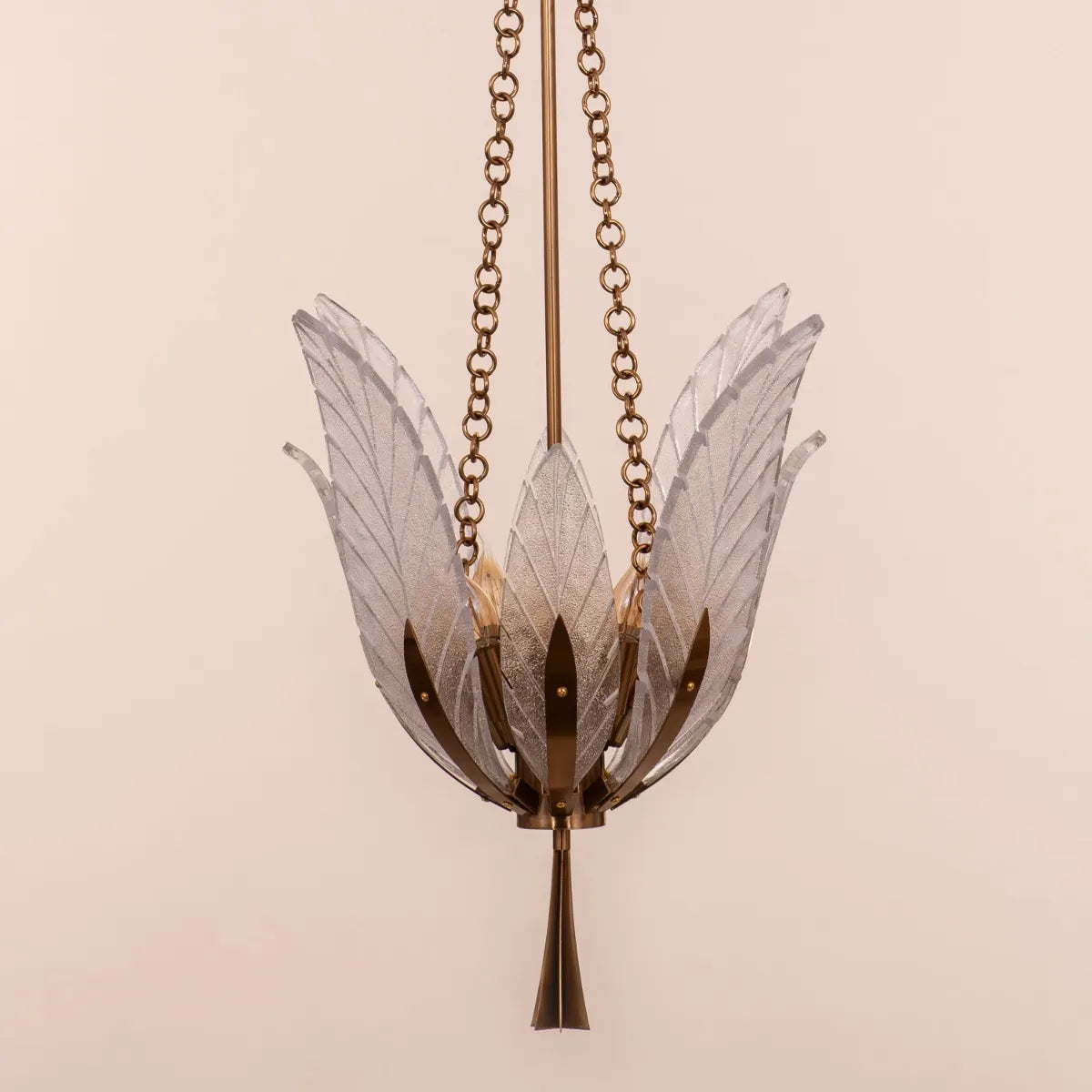 Trance (Small, Gold) Glass Chandelier