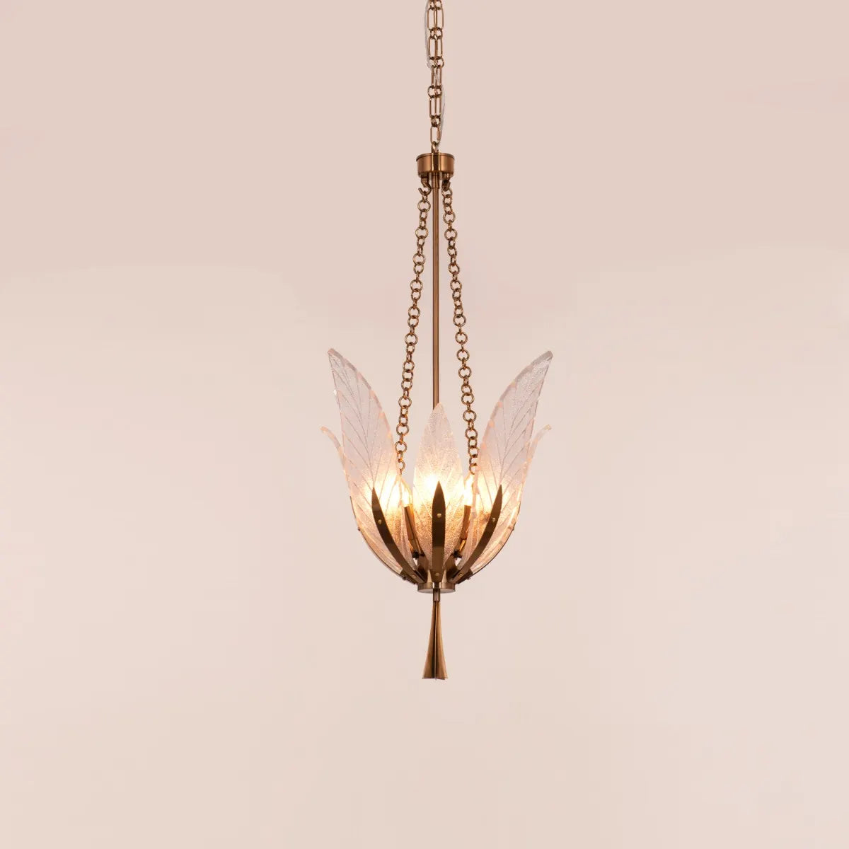 Trance (Small, Gold) Glass Chandelier