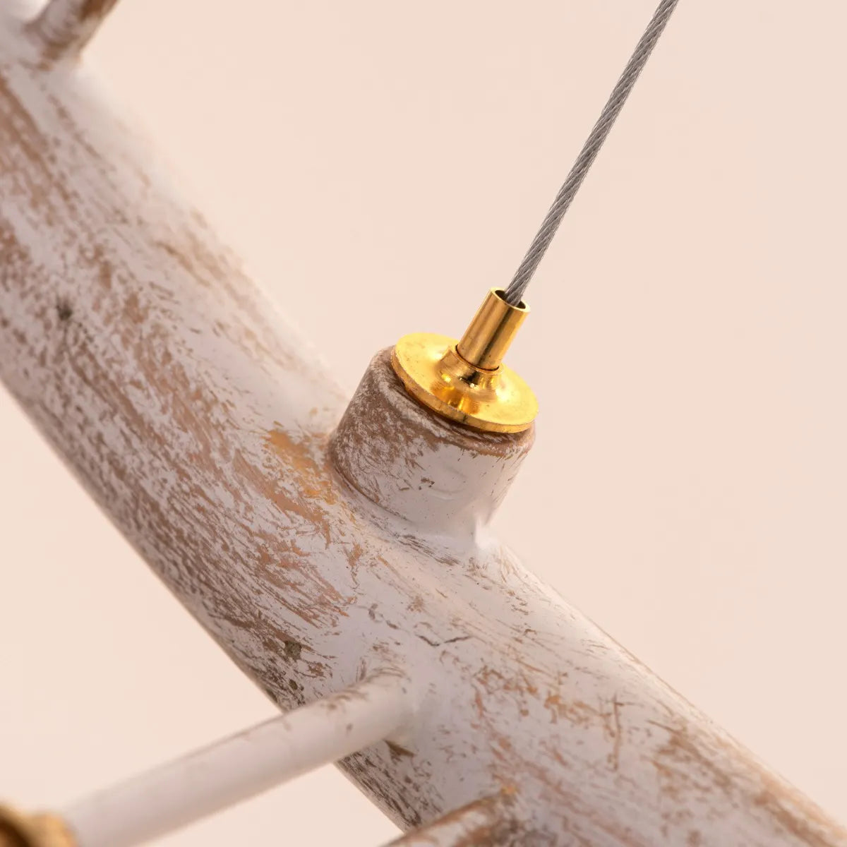 Written In The Stars Vintage Gold Tree Branch Glass Chandelier illuminating a grand living room