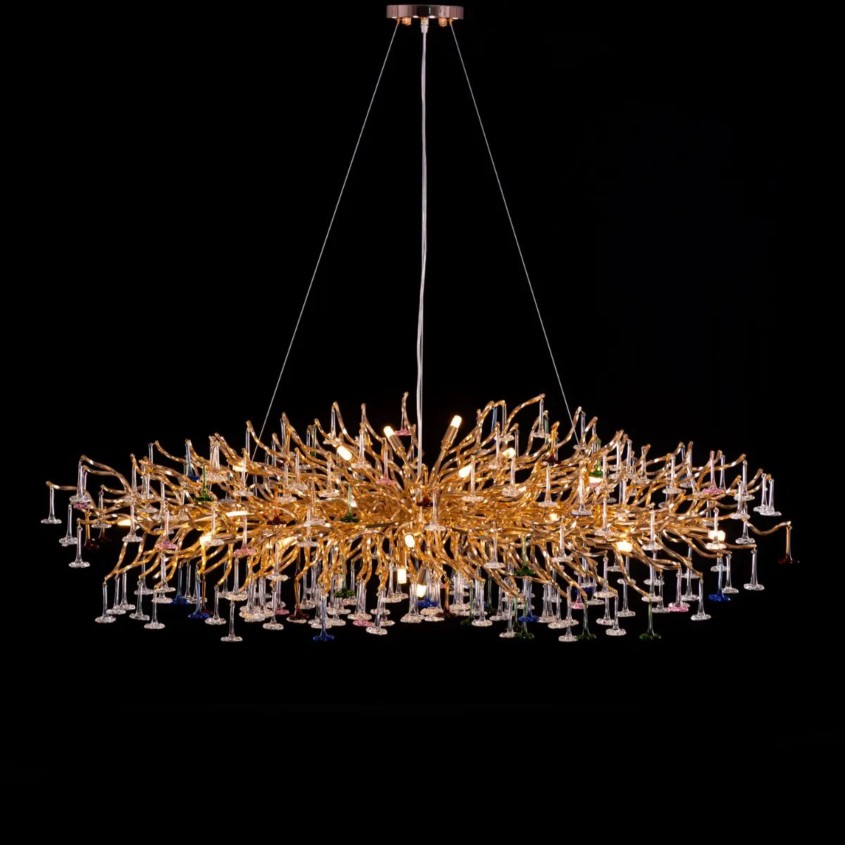 You Said Eternity Crystal Chandelier with intricate design