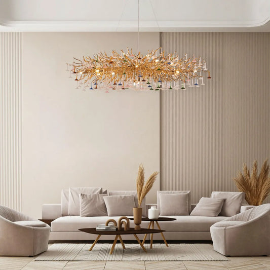 You Said Eternity Crystal Chandelier with intricate design