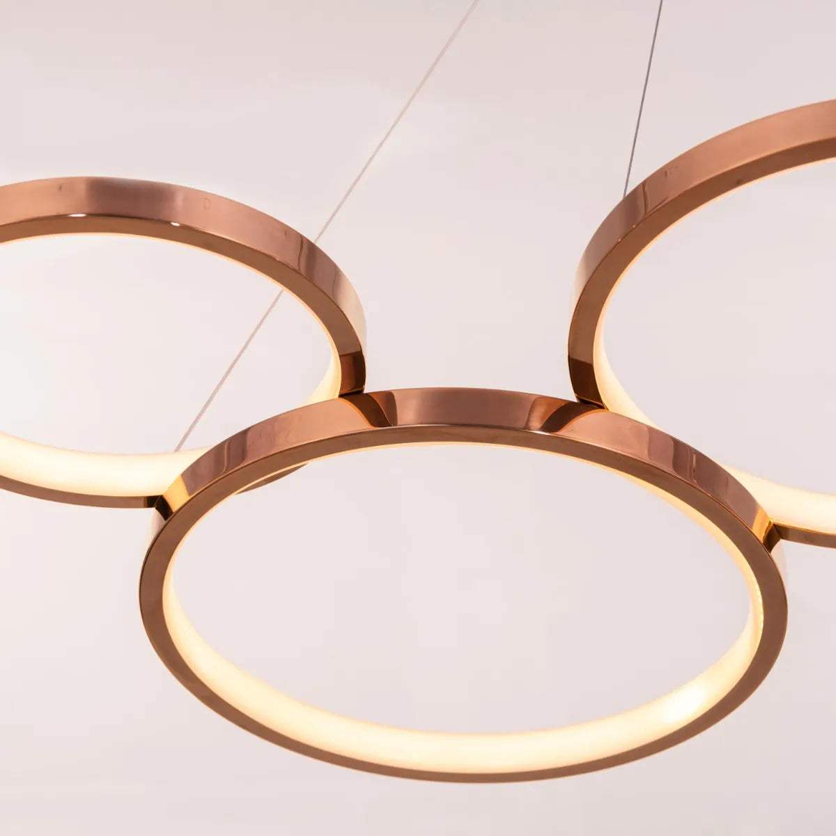 Agency Rose (Large, Rose Gold, Dimmable LED with Remote Control) Chandelier