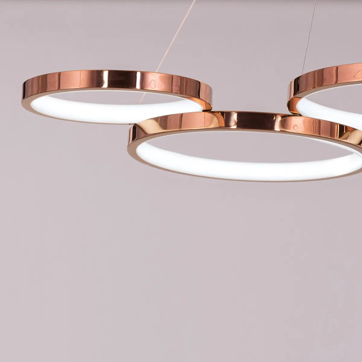 Agency Rose (Large, Rose Gold, Dimmable LED with Remote Control) Chandelier