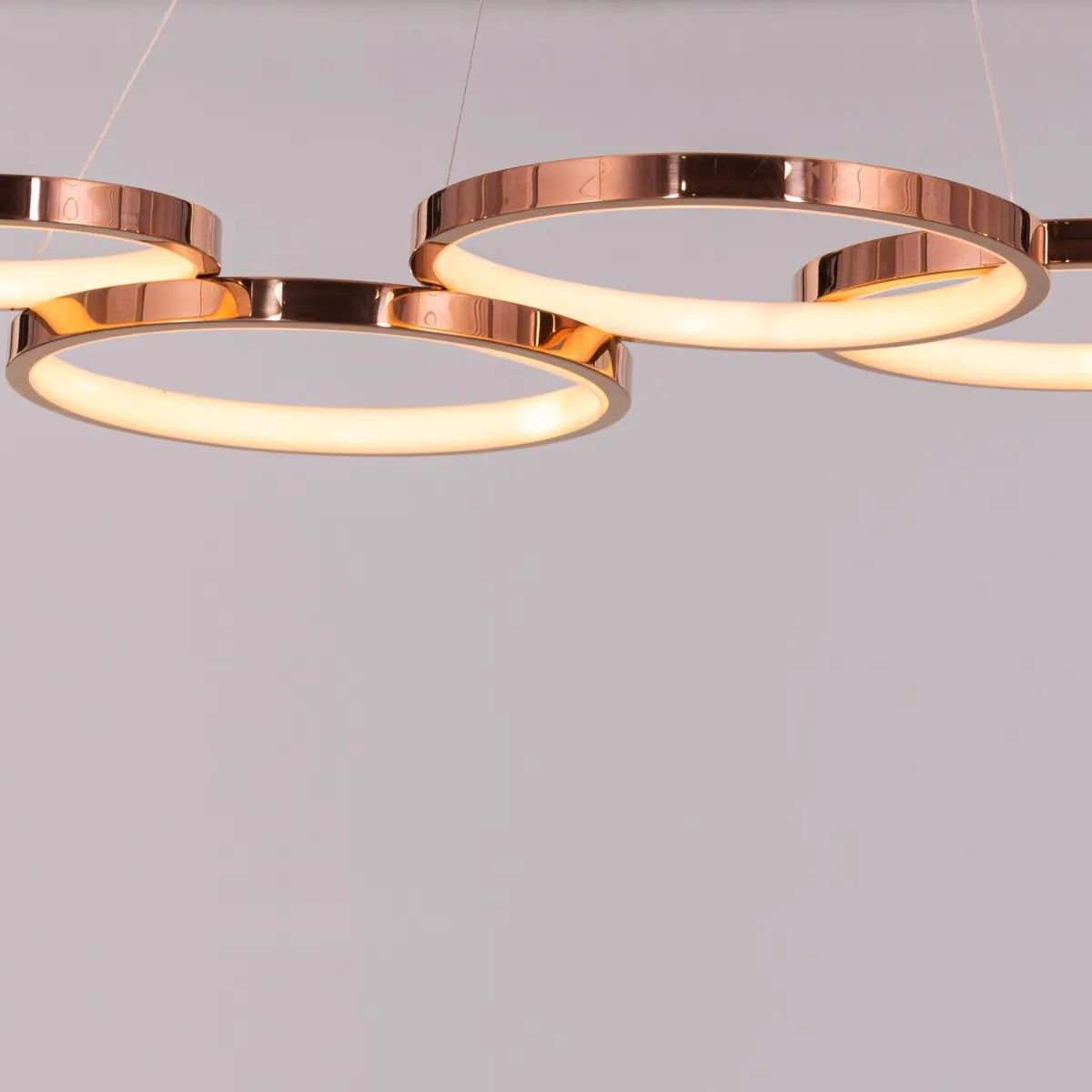 Agency Rose (Large, Rose Gold, Dimmable LED with Remote Control) Chandelier