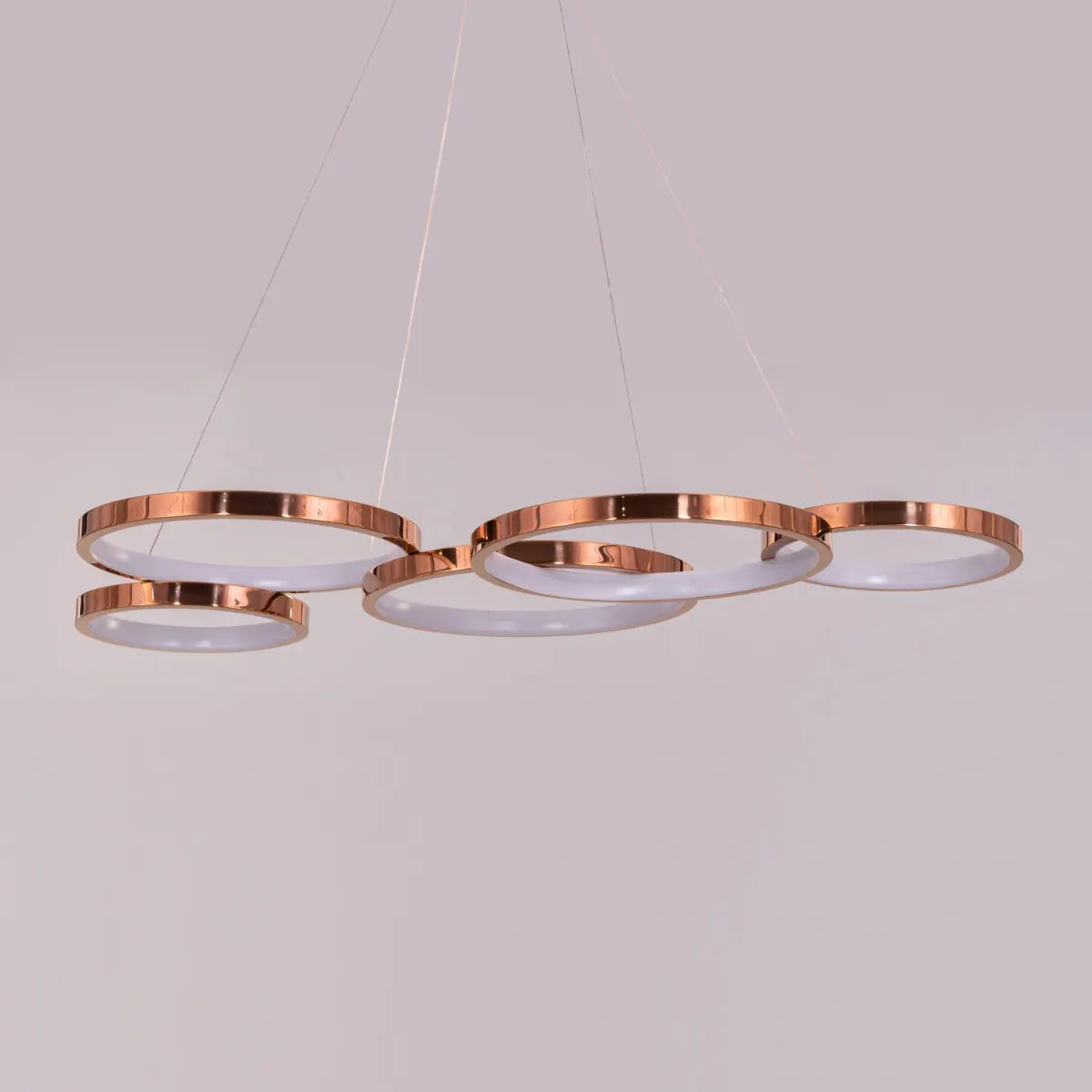 Agency Rose Chandelier in rose gold finish