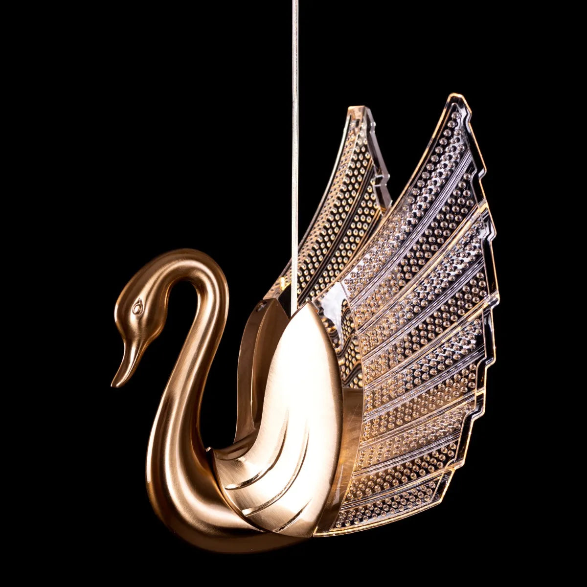 Sophisticated Small Gold Chandelier with Dimmable LED Technology and Remote Control – Two Birds One Throne