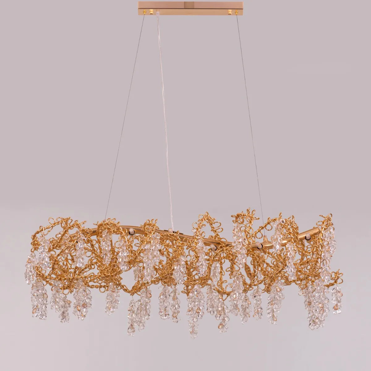 Believe In Magic (Large, Gold) Crystal Chandelier