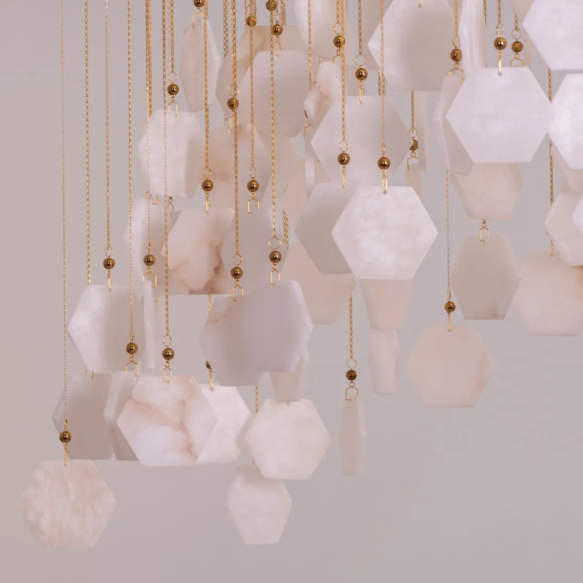 Caesar's Palace Chandelier in white marble finish