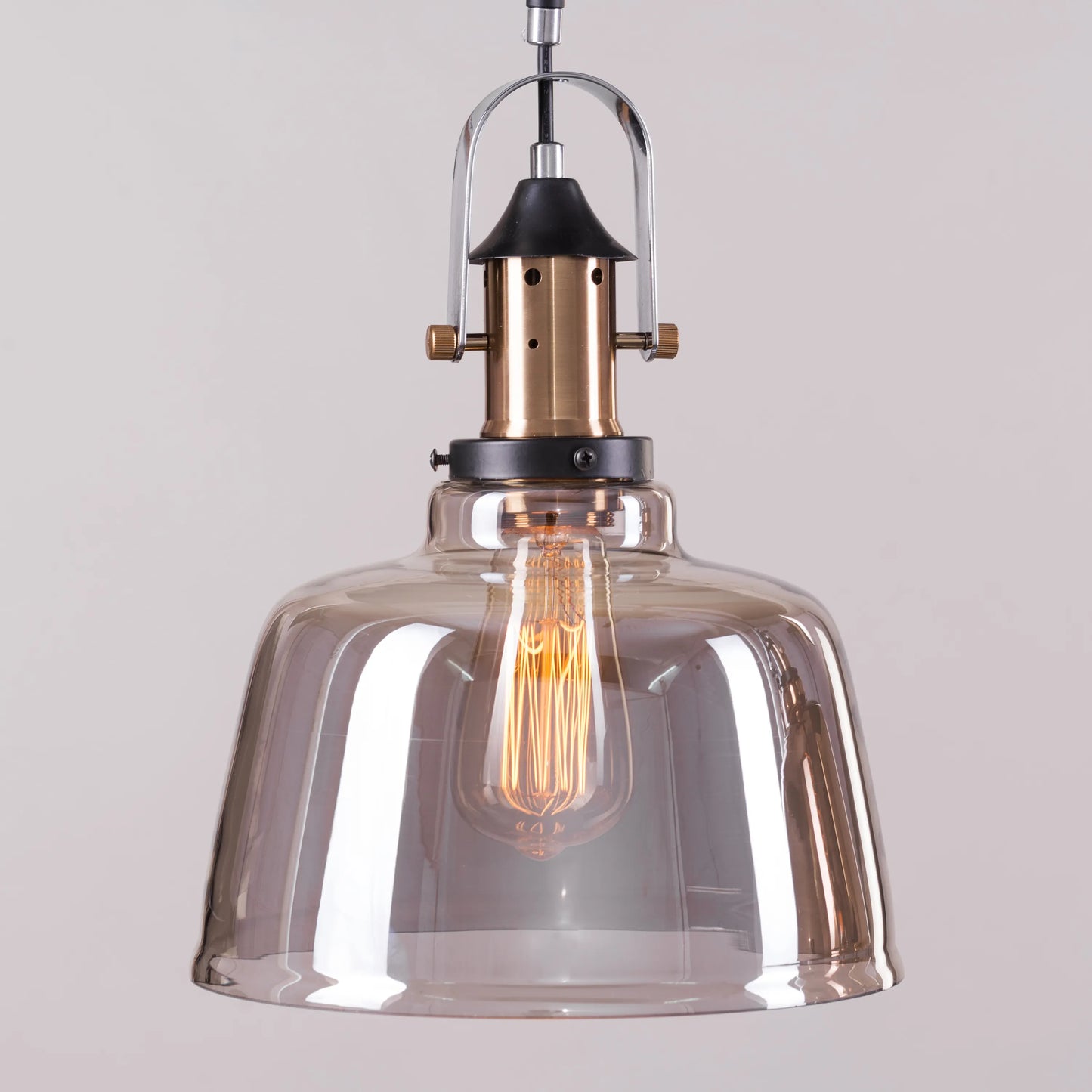 Royal Tea (Smokey Grey, Copper, Amber) Glass Pendant Light