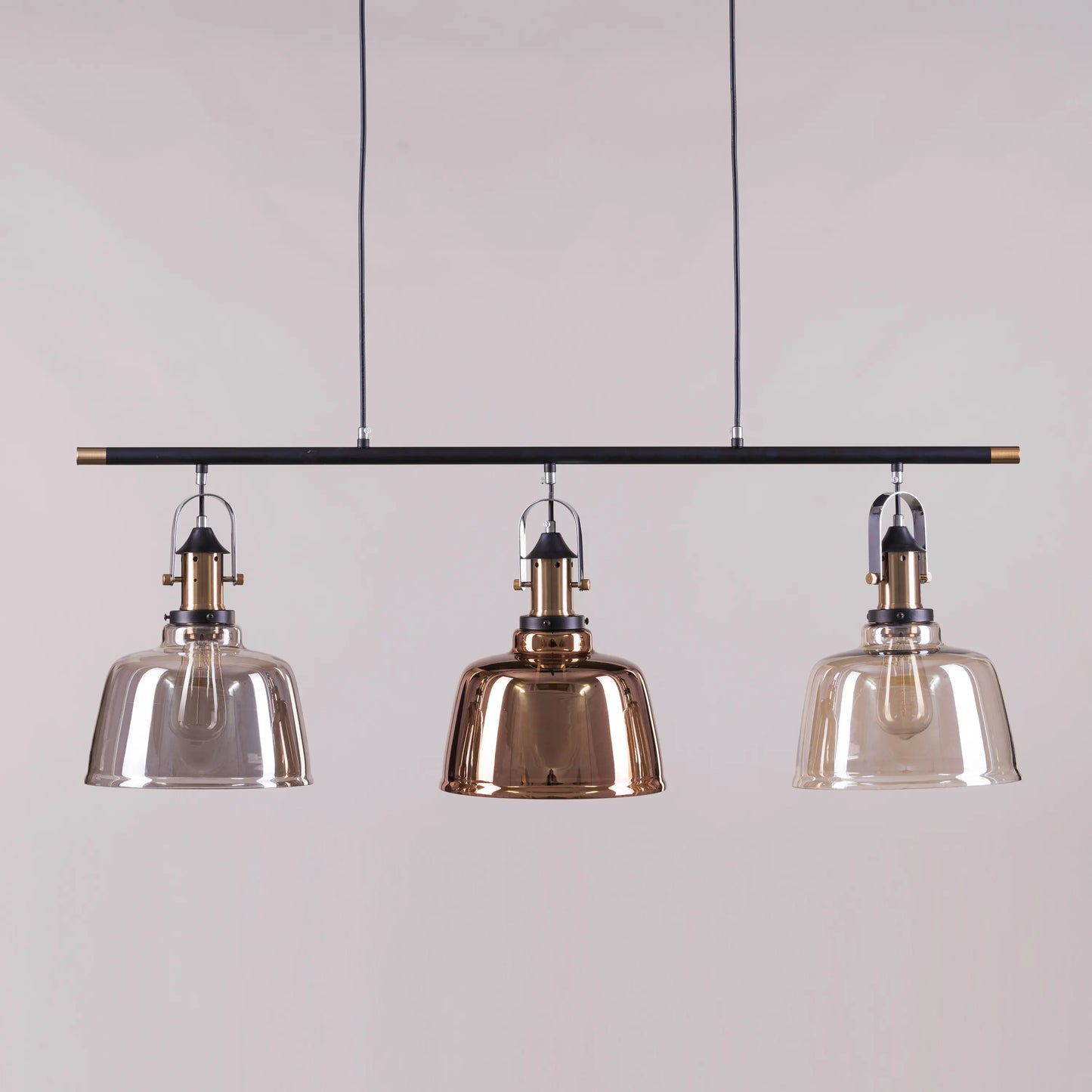 Royal Tea (Smokey Grey, Copper, Amber) Glass Pendant Light