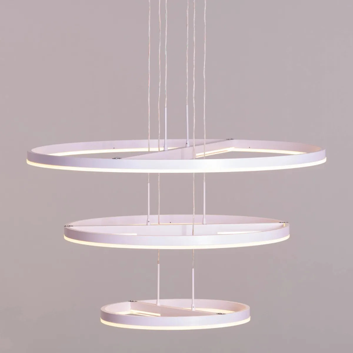 Rein In Chandelier with white finish