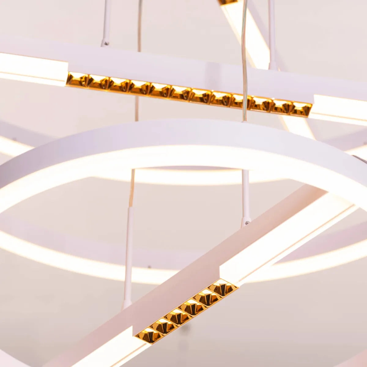 Rein In (White, Dimmable LED with Remote Control) Chandelier