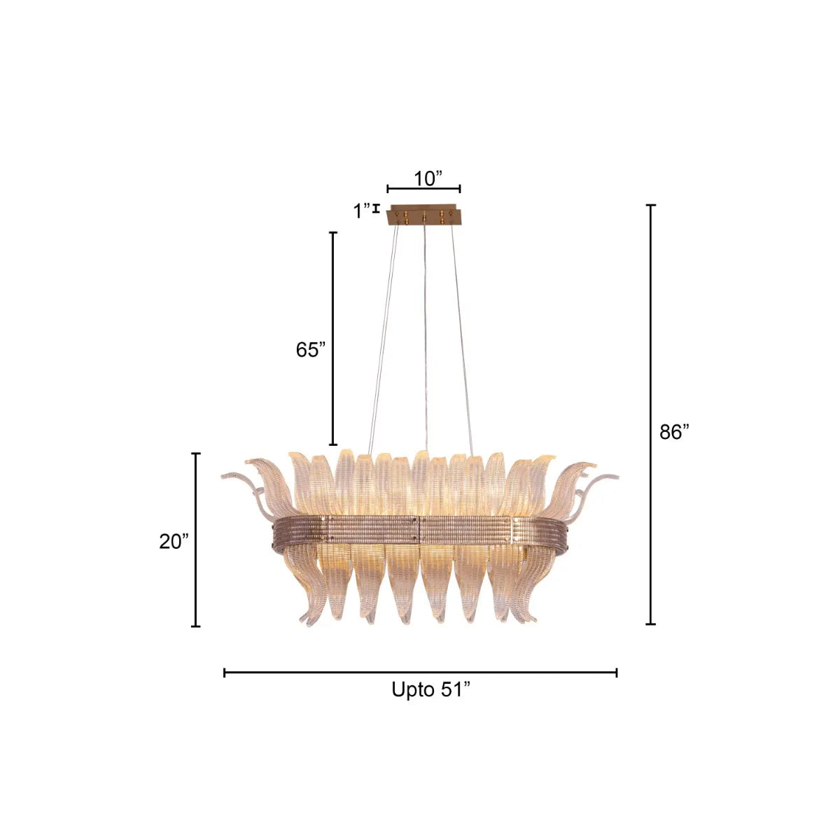 Seat At The Table Large Gold Crystal Chandelier