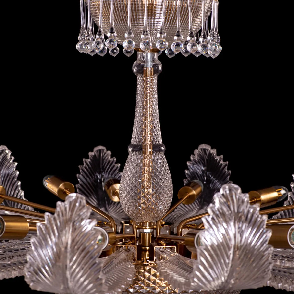 Wine Of Kings (Large, Gold) Crystal Chandelier