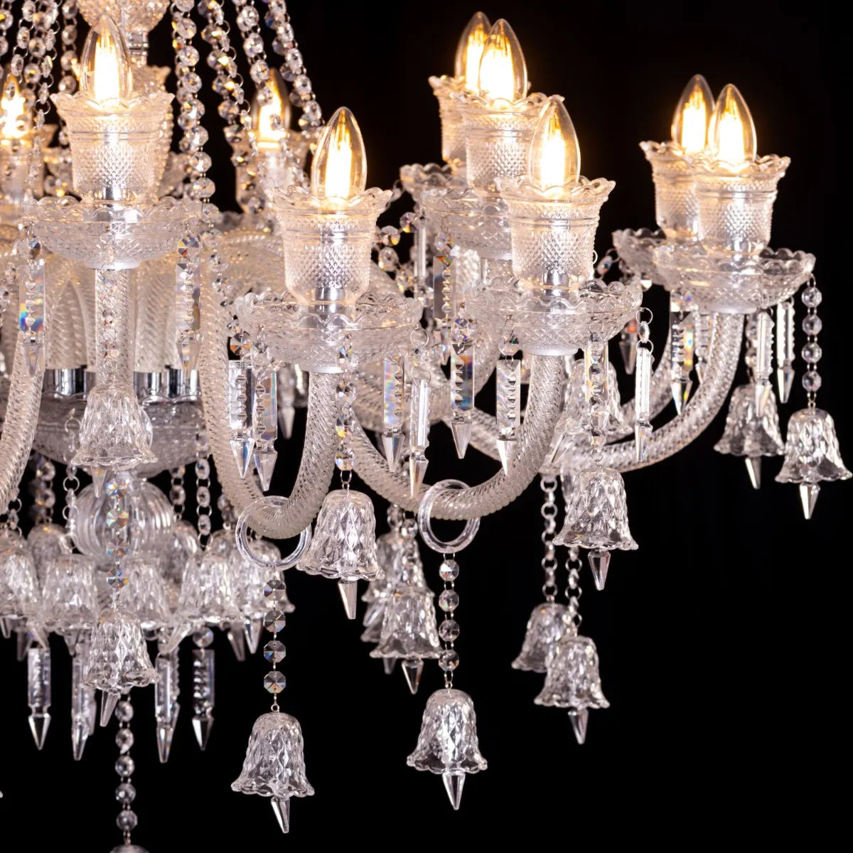 Rules The Room Grand (Large, Chrome) Crystal Chandelier