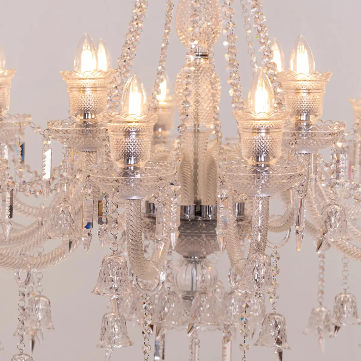 Rules The Room Grand (Large, Chrome) Crystal Chandelier