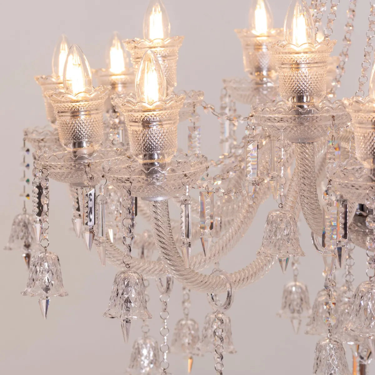 Rules The Room Grand (Large, Chrome) Crystal Chandelier