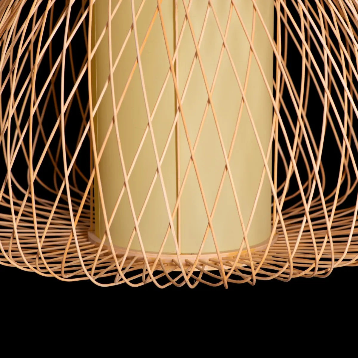 Sophisticated Zen Life Pendant Light with a Warm Bamboo Aesthetic